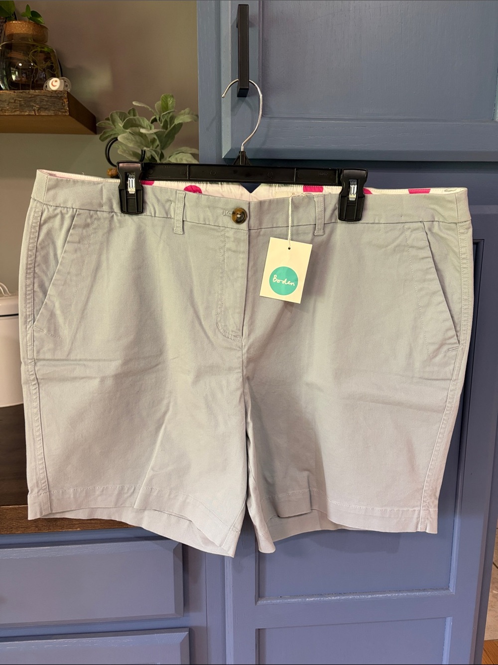 Boden Light Gray Chino Shorts